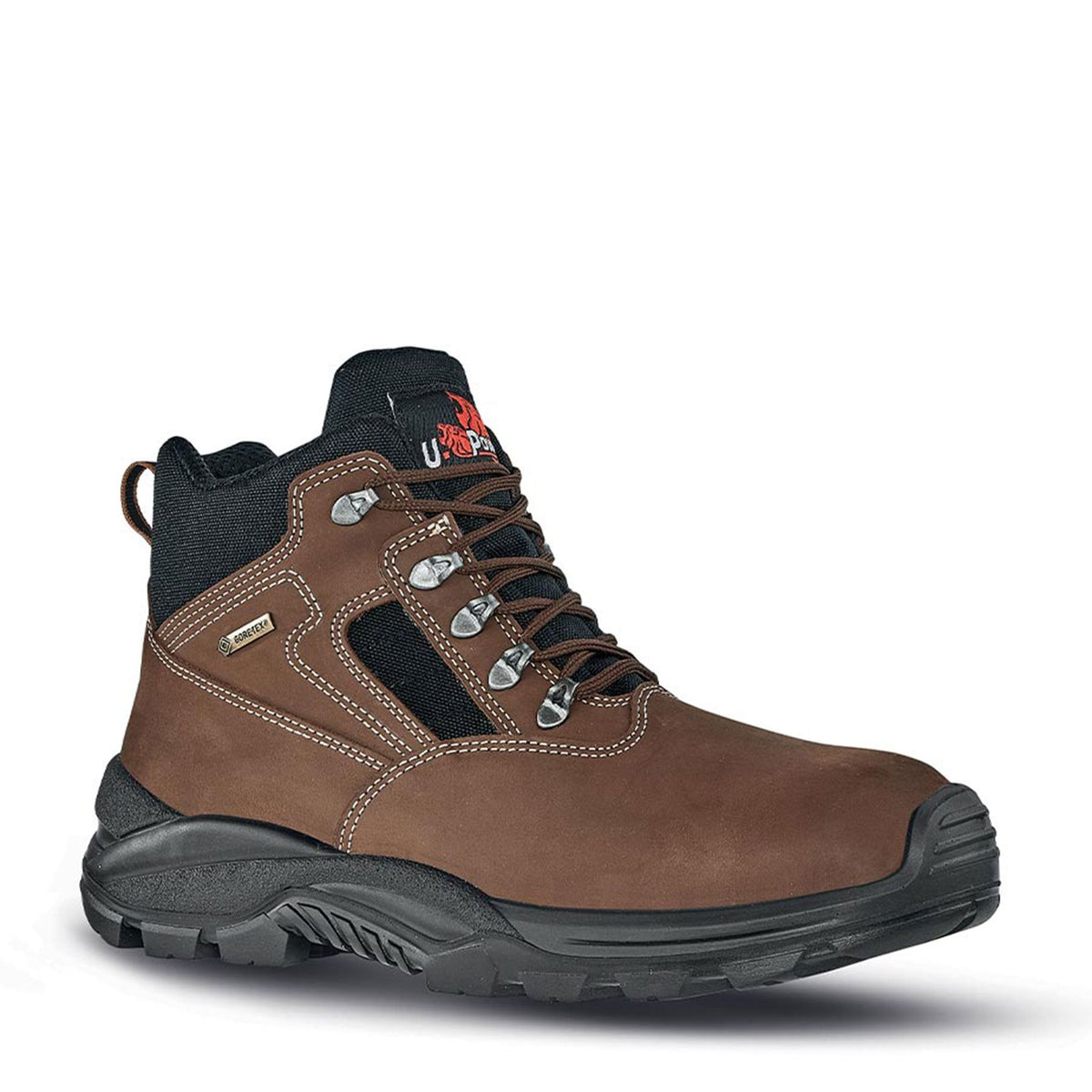 U-Power Smash Gore-Tex Safety Men's Leather Brown Boots