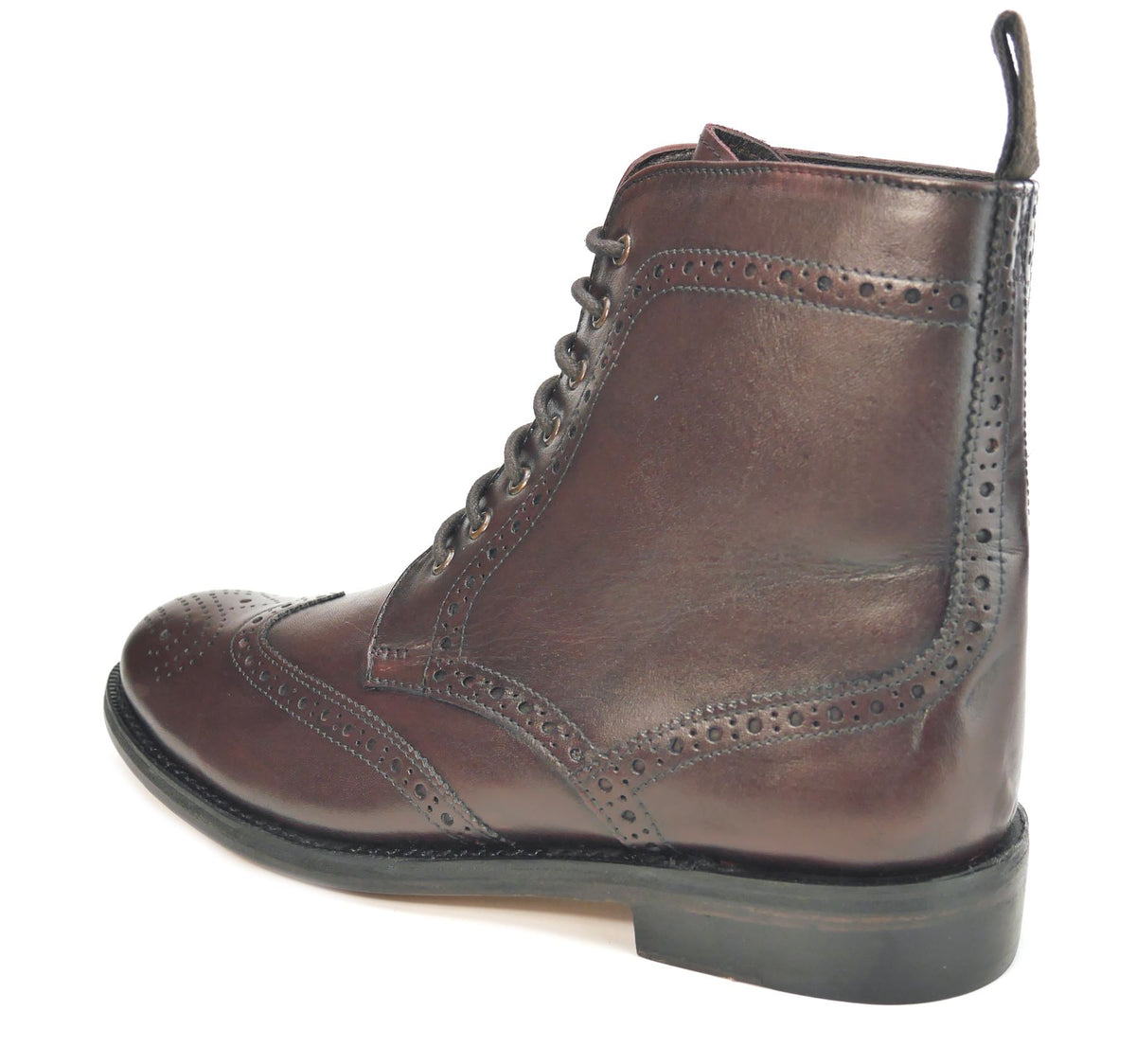 Frank James Benchgrade Moreton Leather Sole Welted Lace Up Brogue Dealer Boots