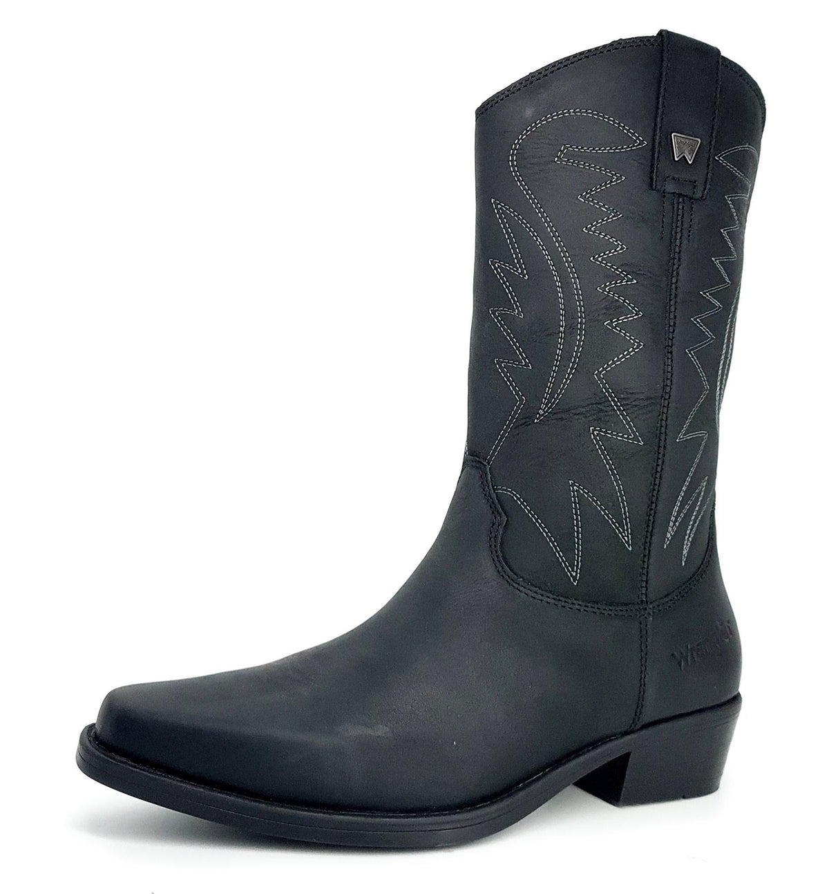 Wrangler Tex Hi Men's Leather Pull On Pointed Cowboy Boots