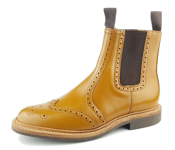 Charles Horrel England CH2008 Welted Brogue Chelsea Boots
