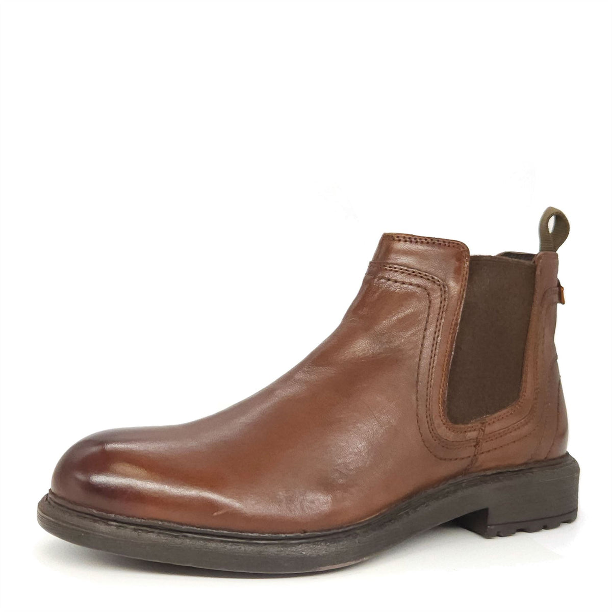 Wrangler Freedom Men's Leather Zip Up Chelsea Boots