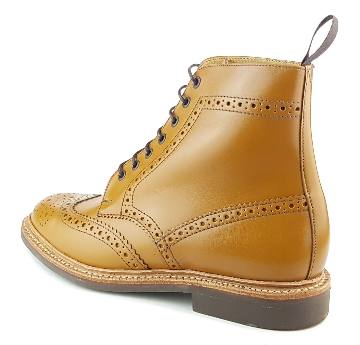 Charles Horrel England CH2009 Welted Lace Up Brogue Commando Boots