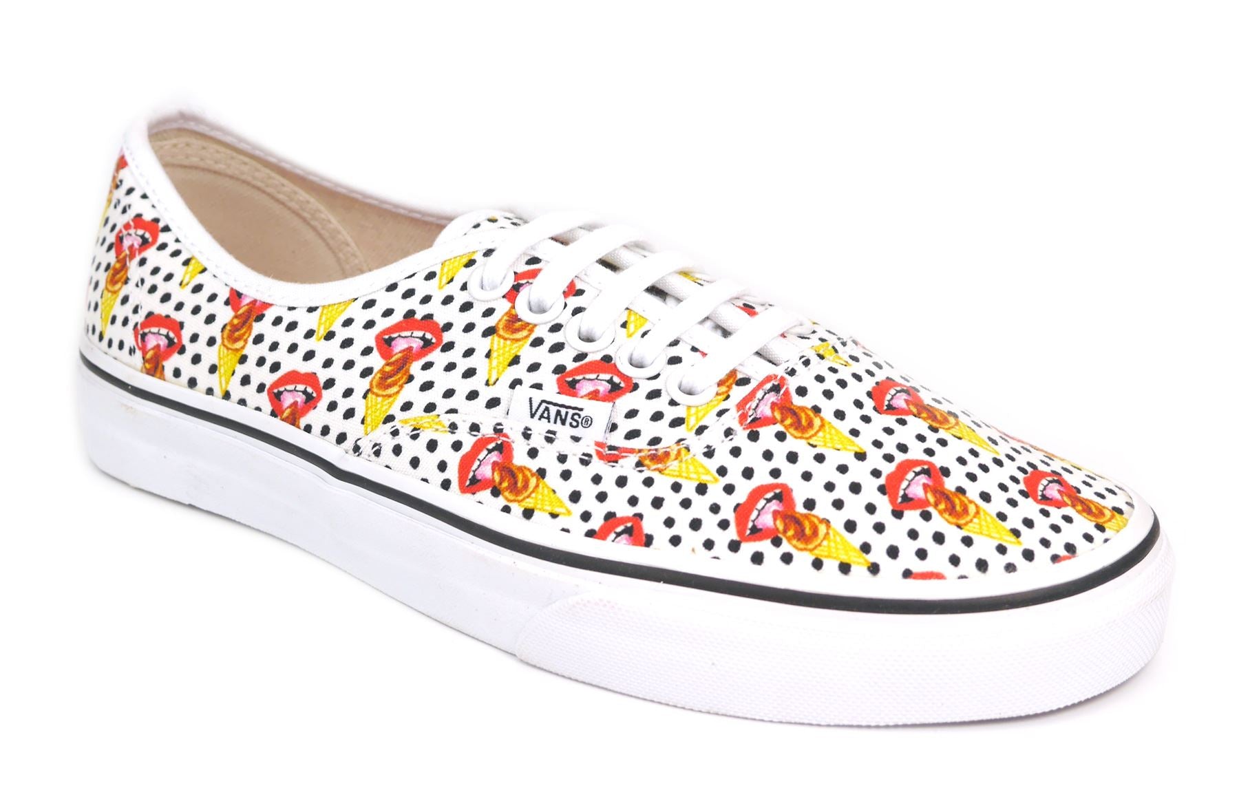 Vans Authentic Kendra Dandy Scream Lips Women s Lace Up Canvas Trainers