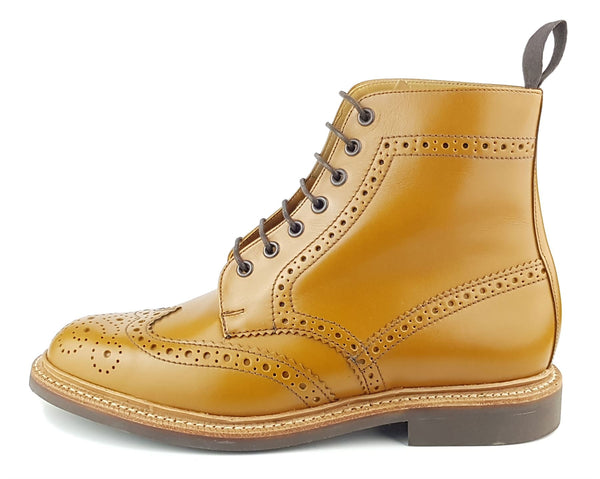 Charles Horrel England CH2009 Welted Lace Up Brogue Commando Boots
