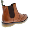 Frank James Warkton Men's Leather Pull On Brogue Chelsea Boots