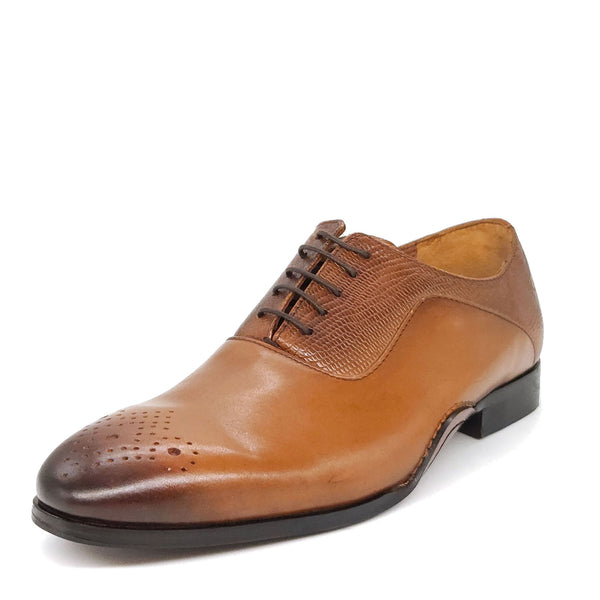HX London Hillingdon Textured Oxford Leather Shoes