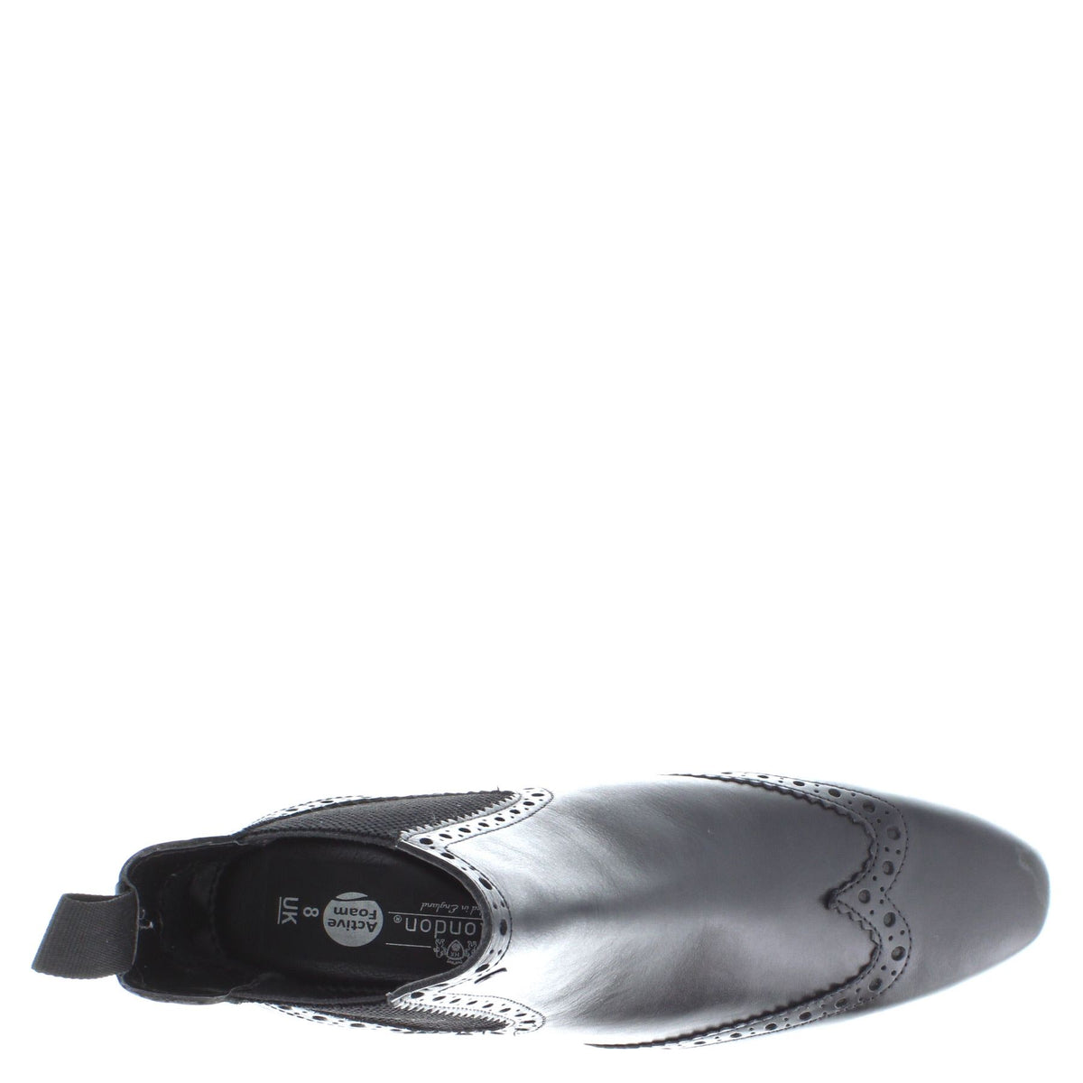 HX London Harlow Men's Leather Pointed Brogue Chelsea Boots