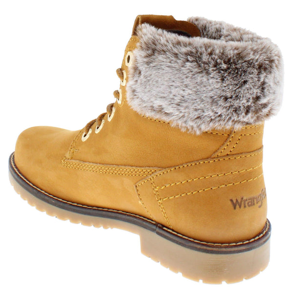 Wrangler Alaska Women's Warm Fleece Lined Lace Up Ankle Boots