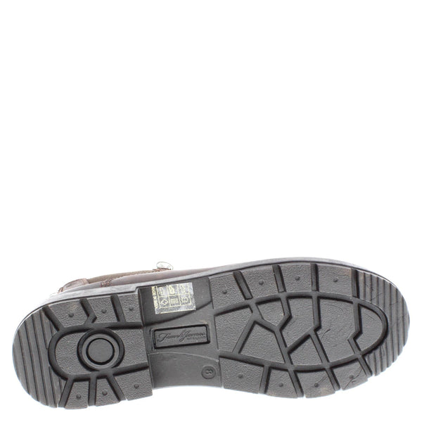 Frank James Braunston Men's Greasy Brown Pull On Chelsea Boots