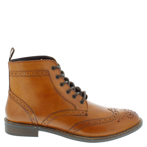 Thomas Crick Askham Men's Leather Lace Up Brogue Boots