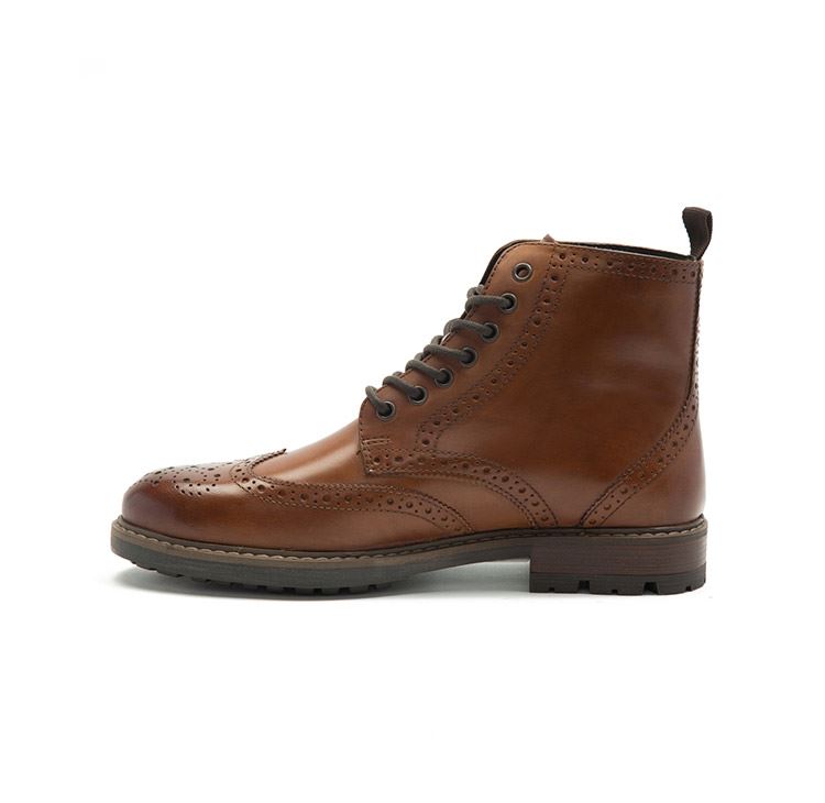 Thomas Crick Nesser Leather Lace Up Brogue Boots
