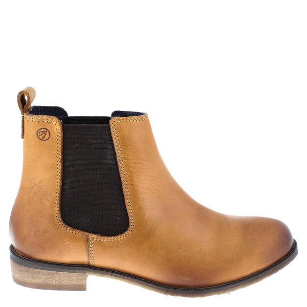 Frank James Aintree Women's Leather Pull On Chelsea Boots