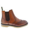 Frank James Warkton Men's Leather Pull On Brogue Chelsea Boots