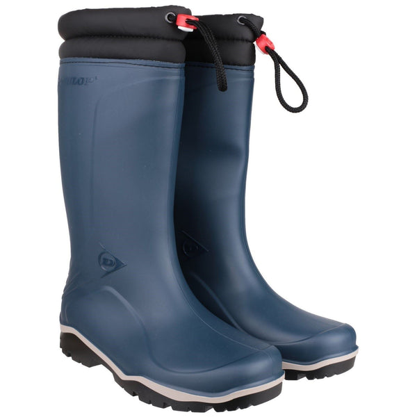 Dunlop Blizzard Fleece Lined Padded Collar Wellington Boots