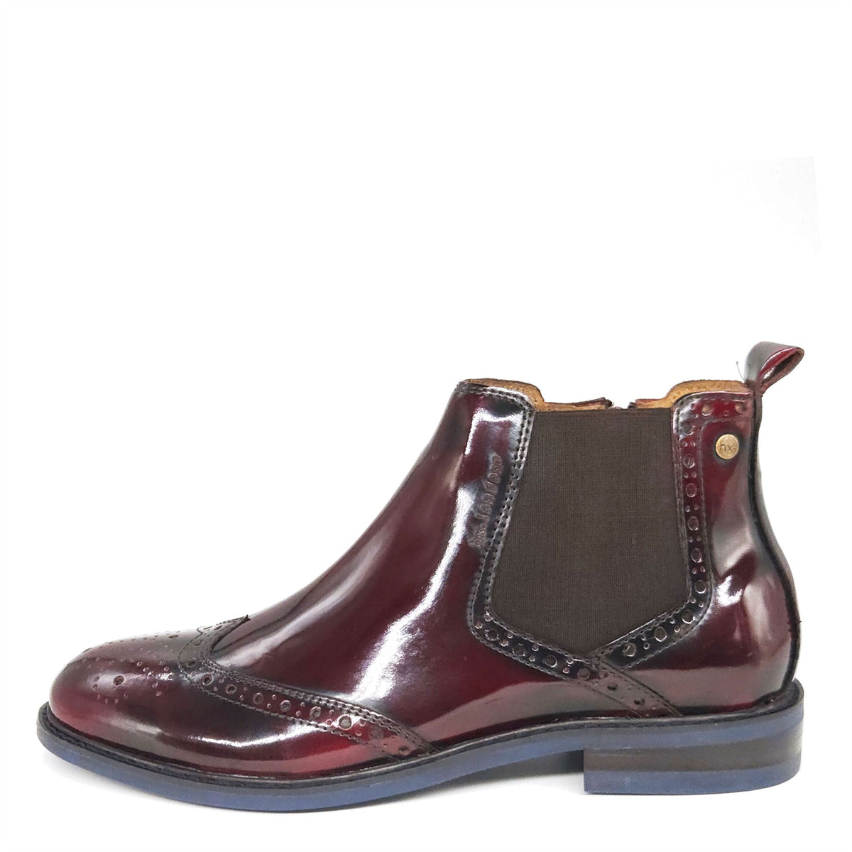 HX London Erith Brogue Chelsea Leather Boots