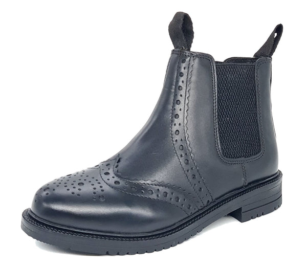 Frank James Peckham Men's & Kids Leather Brogue Chelsea Boots