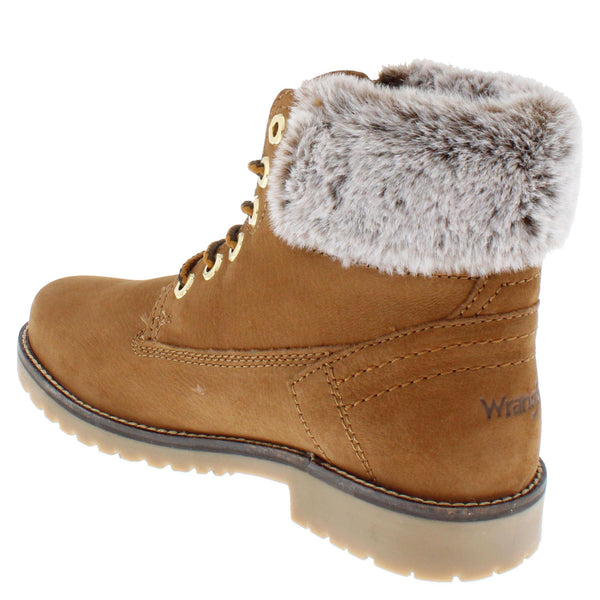 Wrangler Alaska Women's Warm Fleece Lined Lace Up Ankle Boots