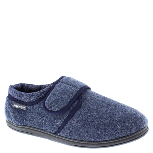 Dunlop Atticus Memory Foam Hook & Loop Men's Slippers