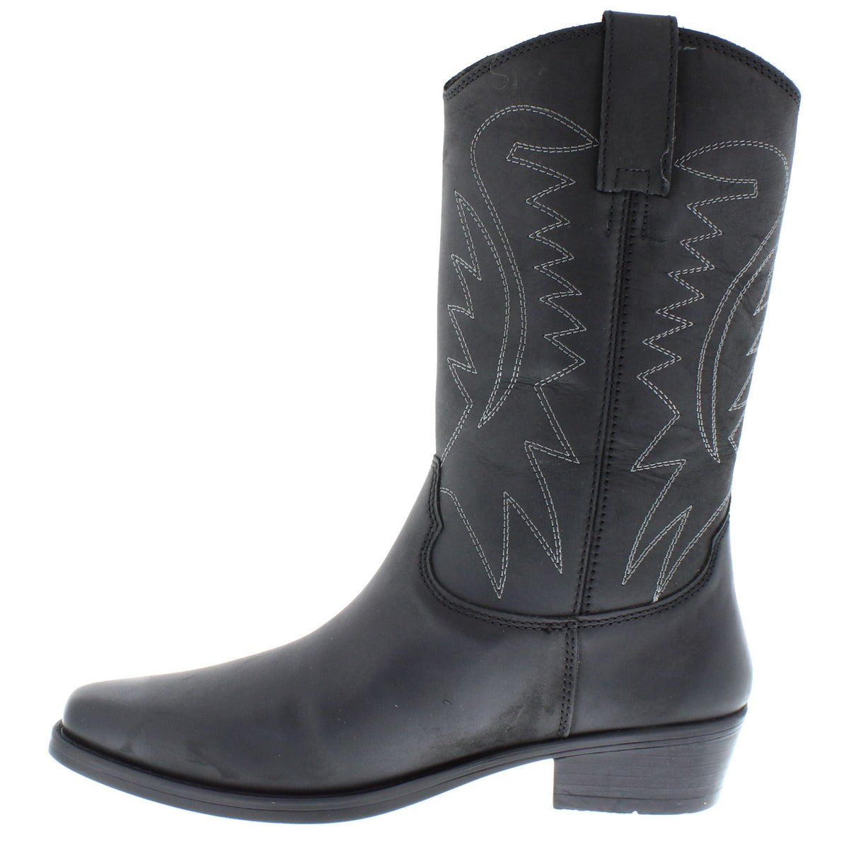 Wrangler Tex Hi Men's Leather Pull On Pointed Cowboy Boots
