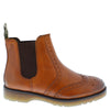 Frank James Warkton Men's Leather Pull On Brogue Chelsea Boots