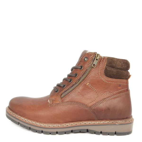 Red Tape Crick Sawston Men's Fleece Lined Leather Lace Up Boots