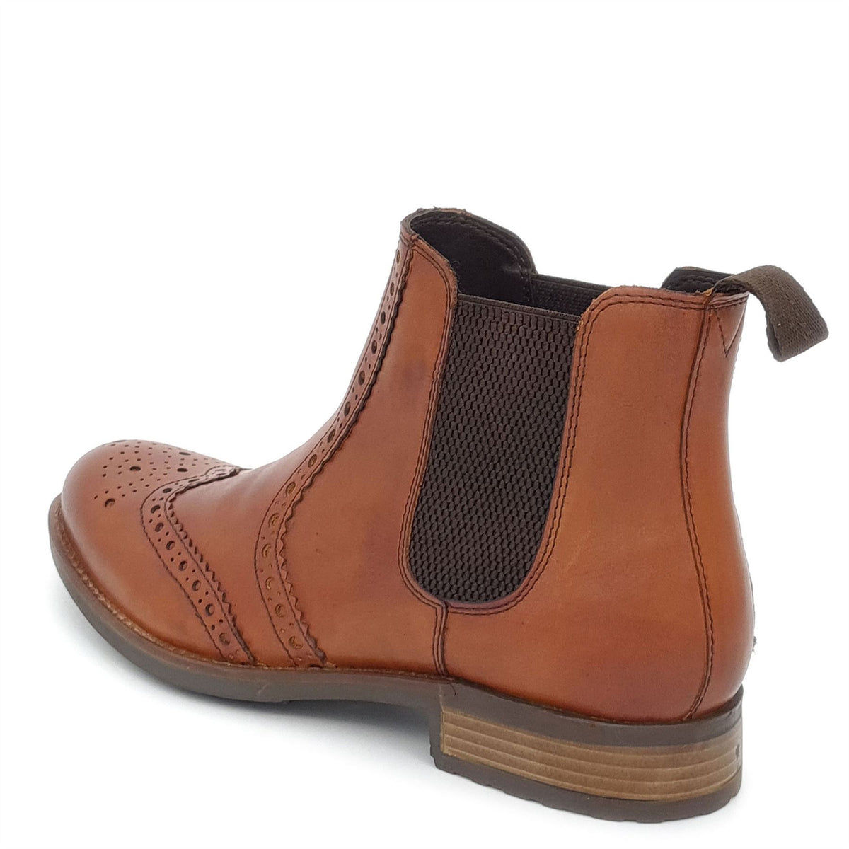 HX London Albert Brogue Chelsea Leather Boots