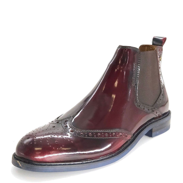 HX London Erith Brogue Chelsea Leather Boots