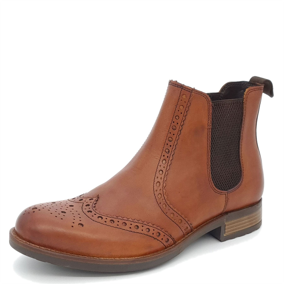 HX London Albert Brogue Chelsea Leather Boots