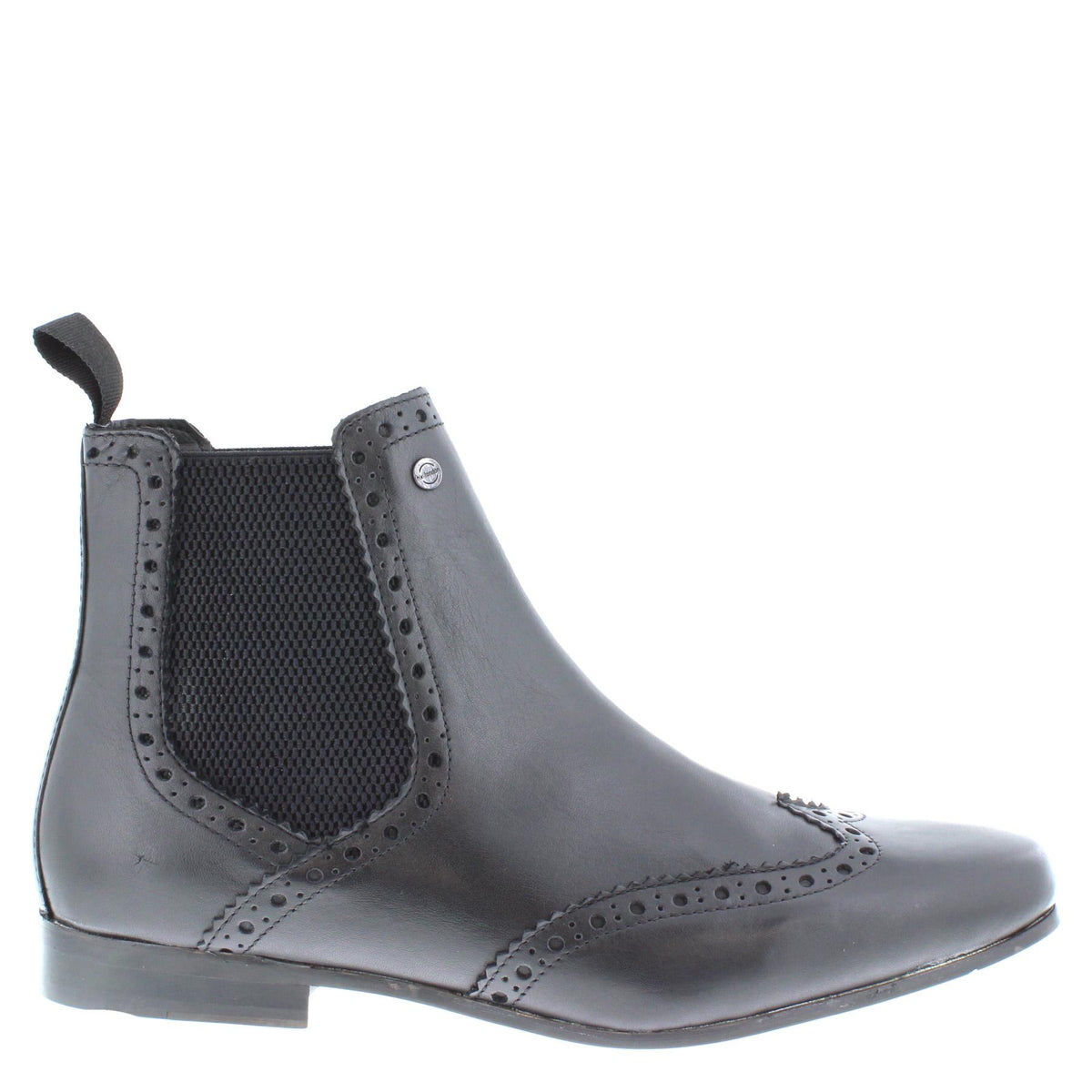 HX London Harlow Men's Leather Pointed Brogue Chelsea Boots