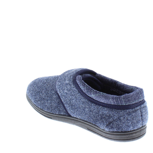 Dunlop Atticus Memory Foam Hook & Loop Men's Slippers