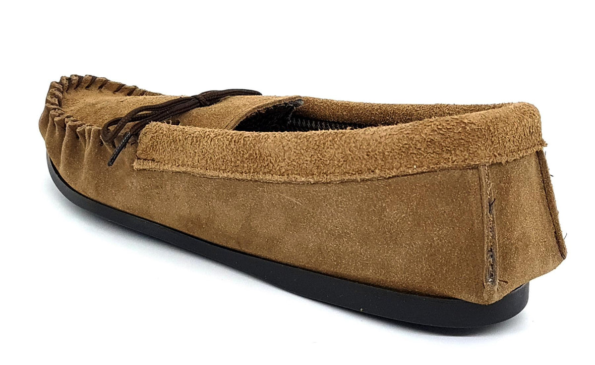 Coopers Men's Cotton Lined Suede Moccasin Slippers Made In England