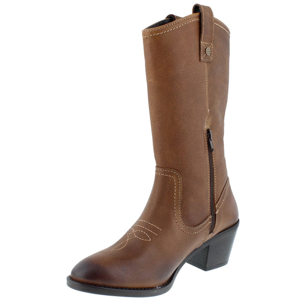 HX London Montana Women's Leather Cowboy Boots
