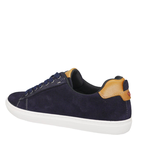 HX London Romford Suede Smart Lace Up Trainers