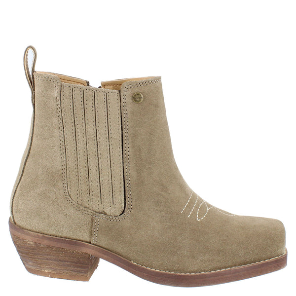 HX London Nashville Women's Leather Western Chelsea Boots