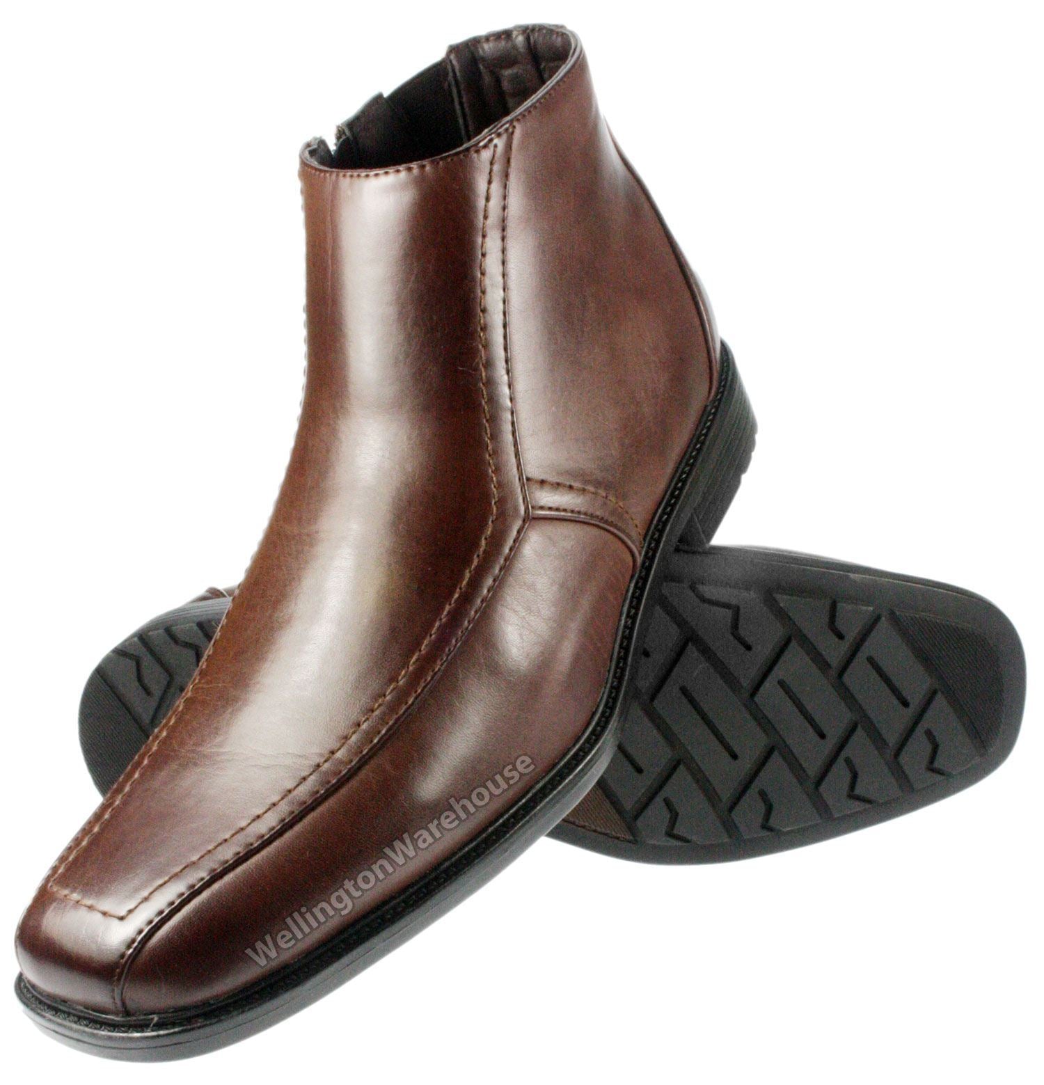Mens zip up ankle boots uk store