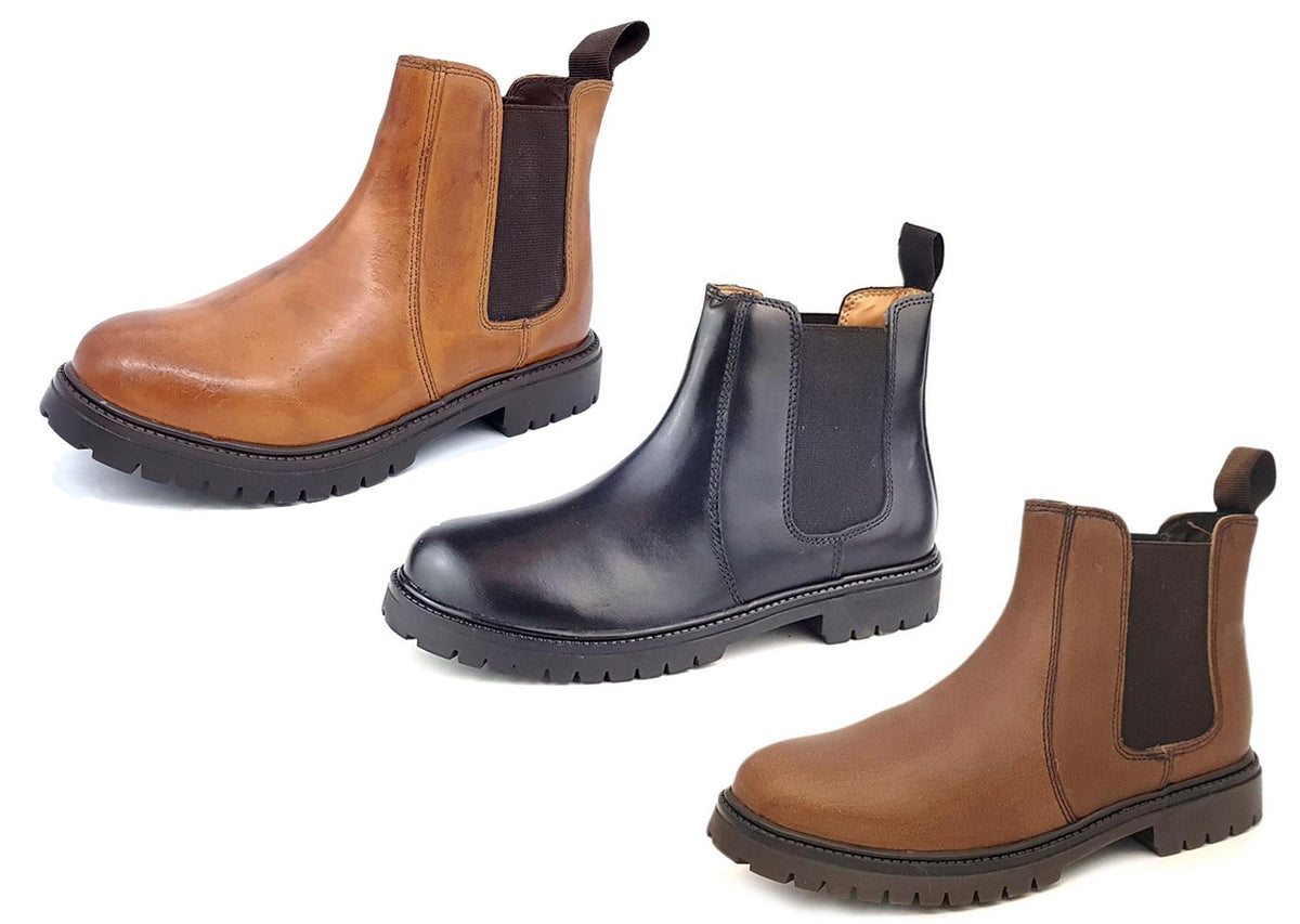 Frank James Rutland Kids' Leather Chelsea Dealer Boots
