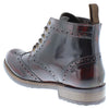 HX London Kingston Brogue Lace Up Leather Boots