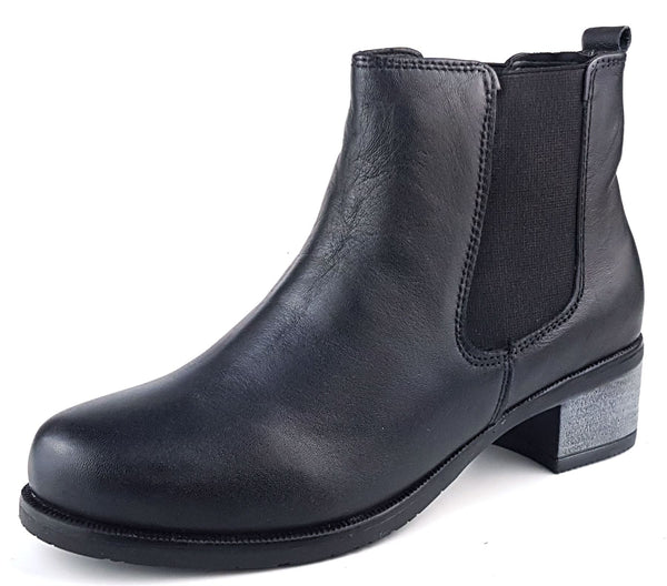 Frank James Towcester Women's Leather Pull On Heeled Chelsea Boots