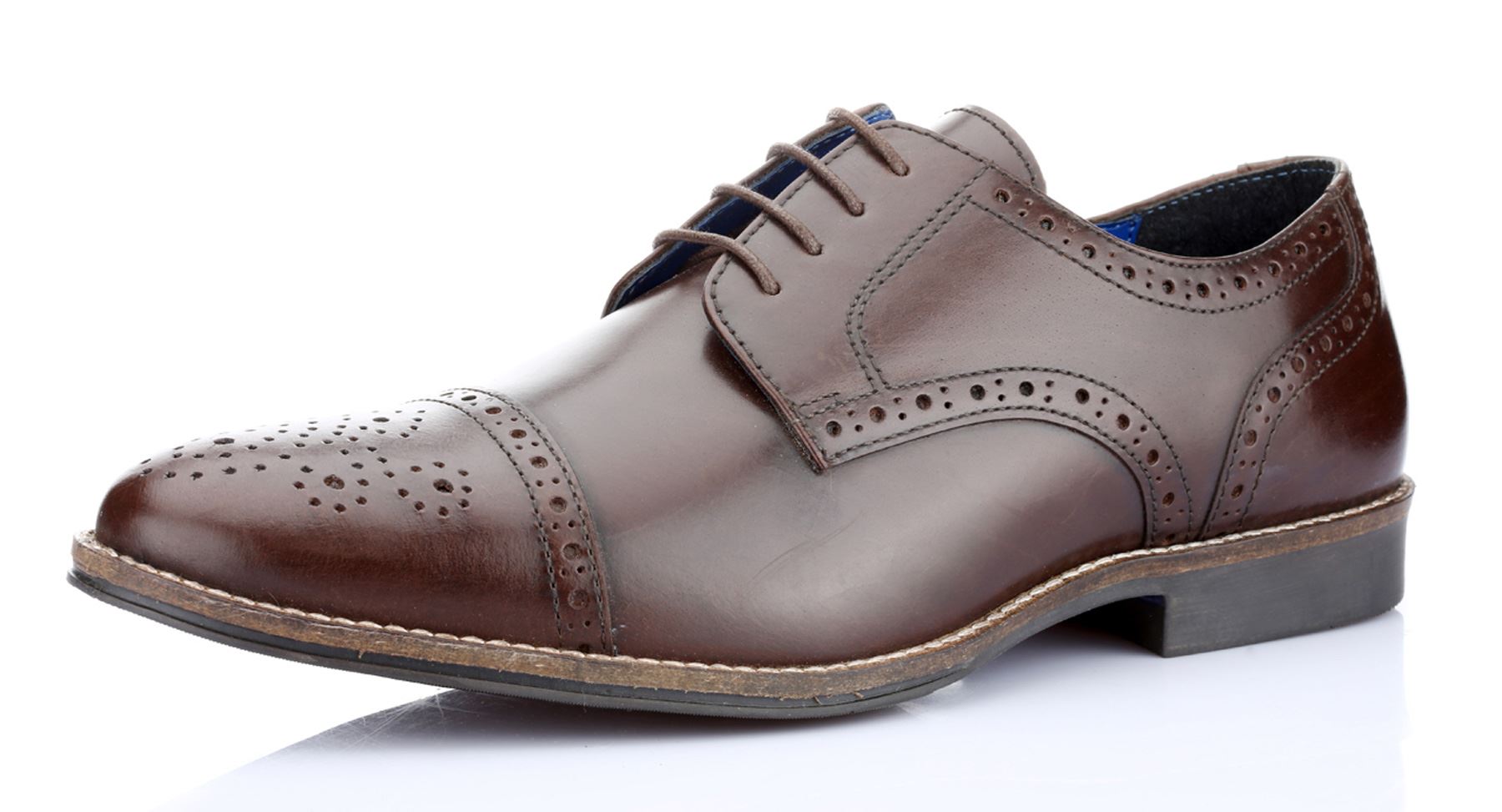 Red tape brogues hotsell