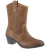 HX London Dallas Women's Leather Mid-Calf Cowboy Boots