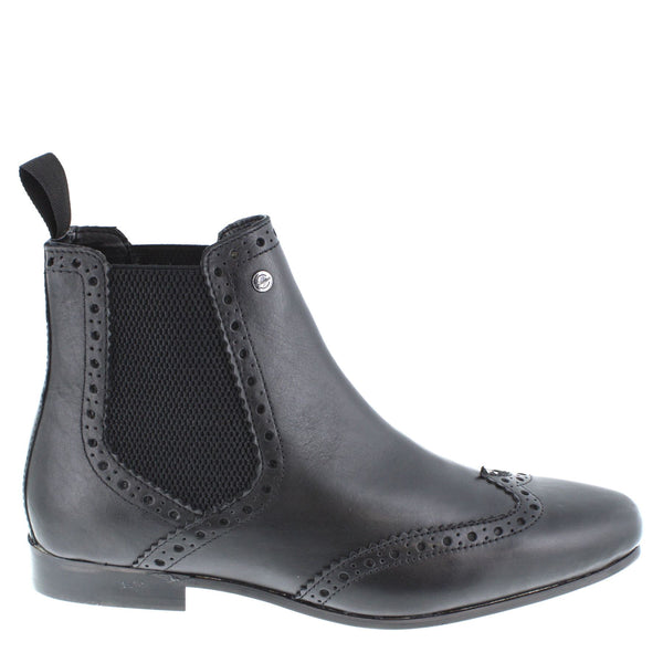 HX London Harlow Men's Leather Pointed Brogue Chelsea Boots