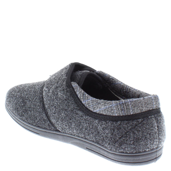 Dunlop Atticus Memory Foam Hook & Loop Men's Slippers
