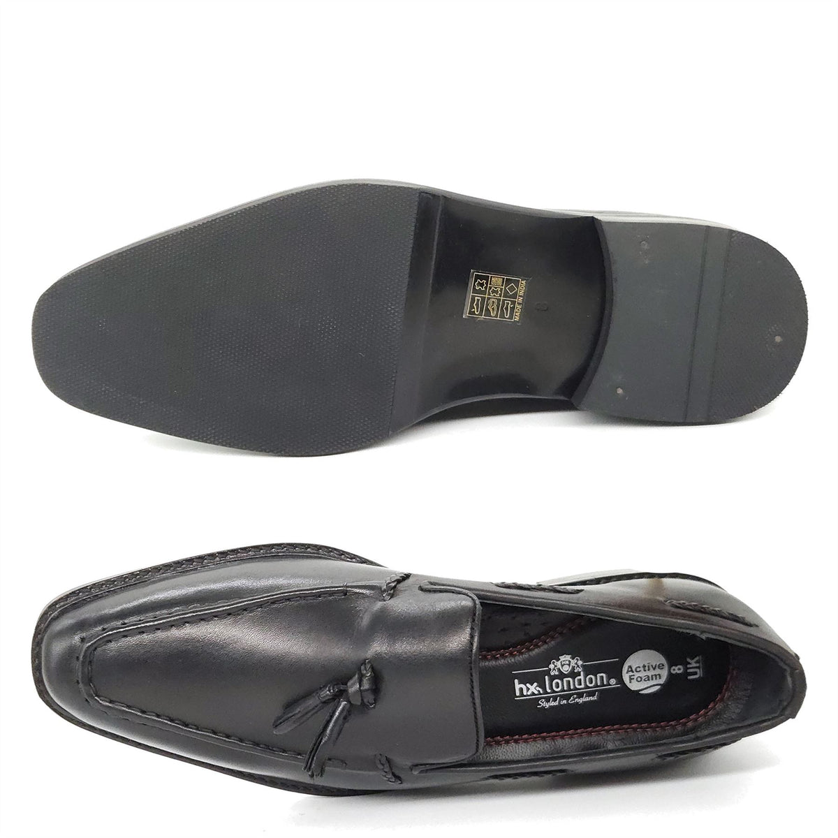 HX London Beddington Tassel Leather Loafers