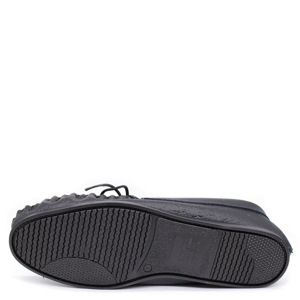 Coopers Moccasin Traditional Mens Leather Outdoor Slippers