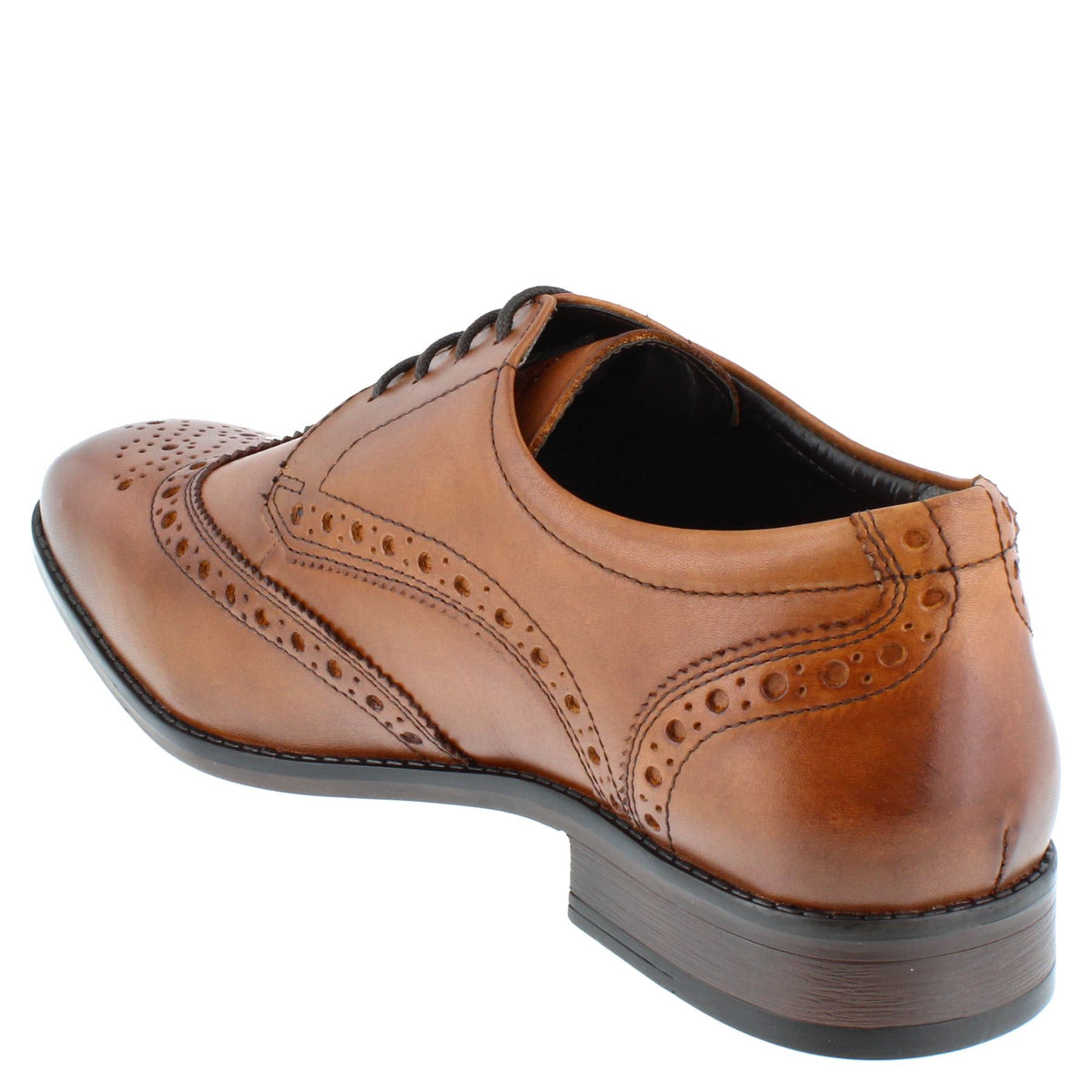 HX London Barbican Men's Leather Brogue Shoes