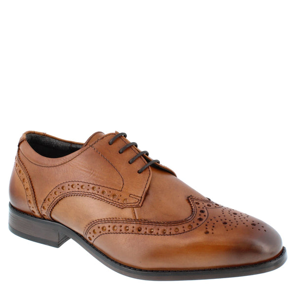 HX London Barbican Men's Leather Brogue Shoes