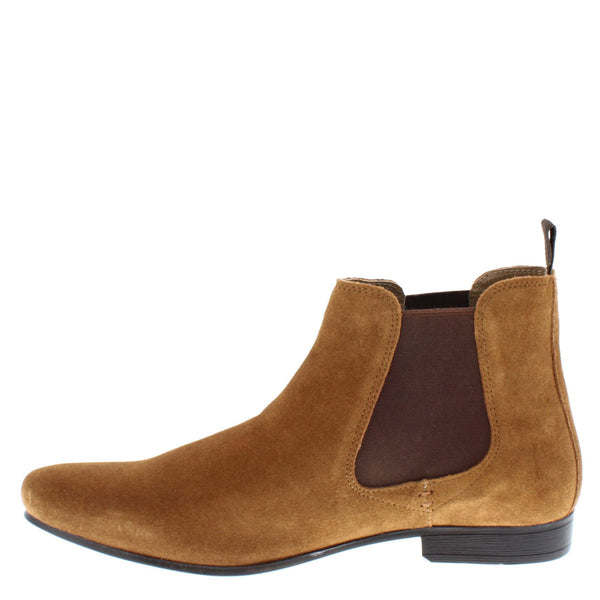 Thomas Crick Stanway Men's Suede Leather Pointed Chelsea Boots