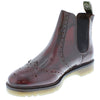 Frank James Warkton Men's Leather Pull On Brogue Chelsea Boots