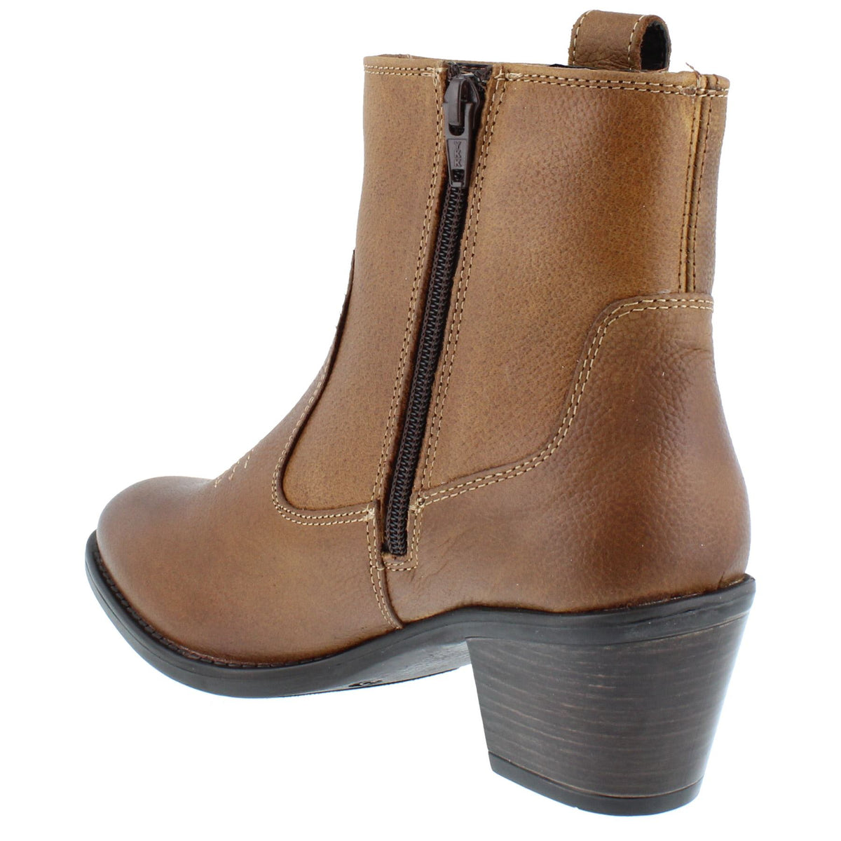 HX London Dakota Women's Leather Ankle Cowboy Boots