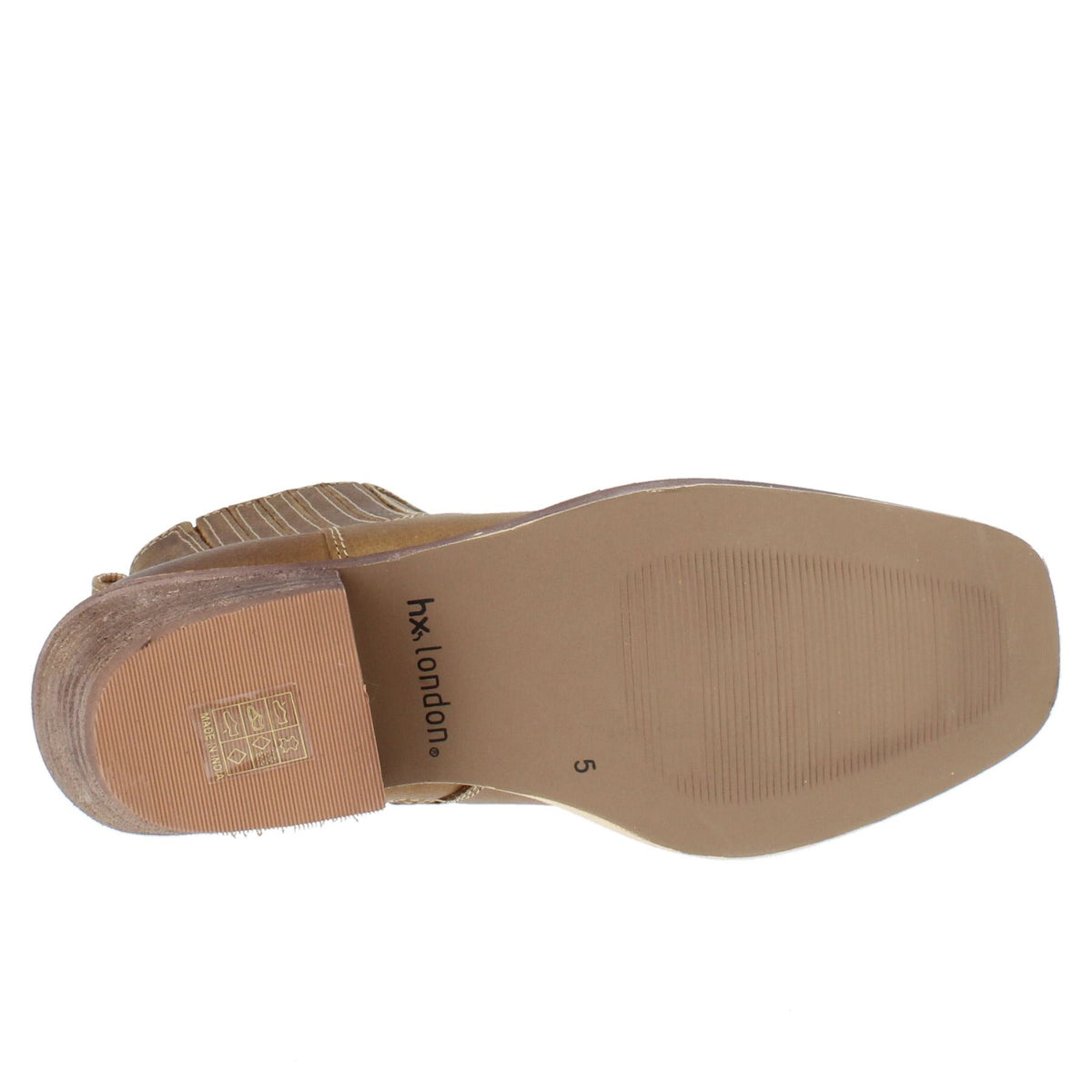 HX London Nashville Women's Leather Western Chelsea Boots